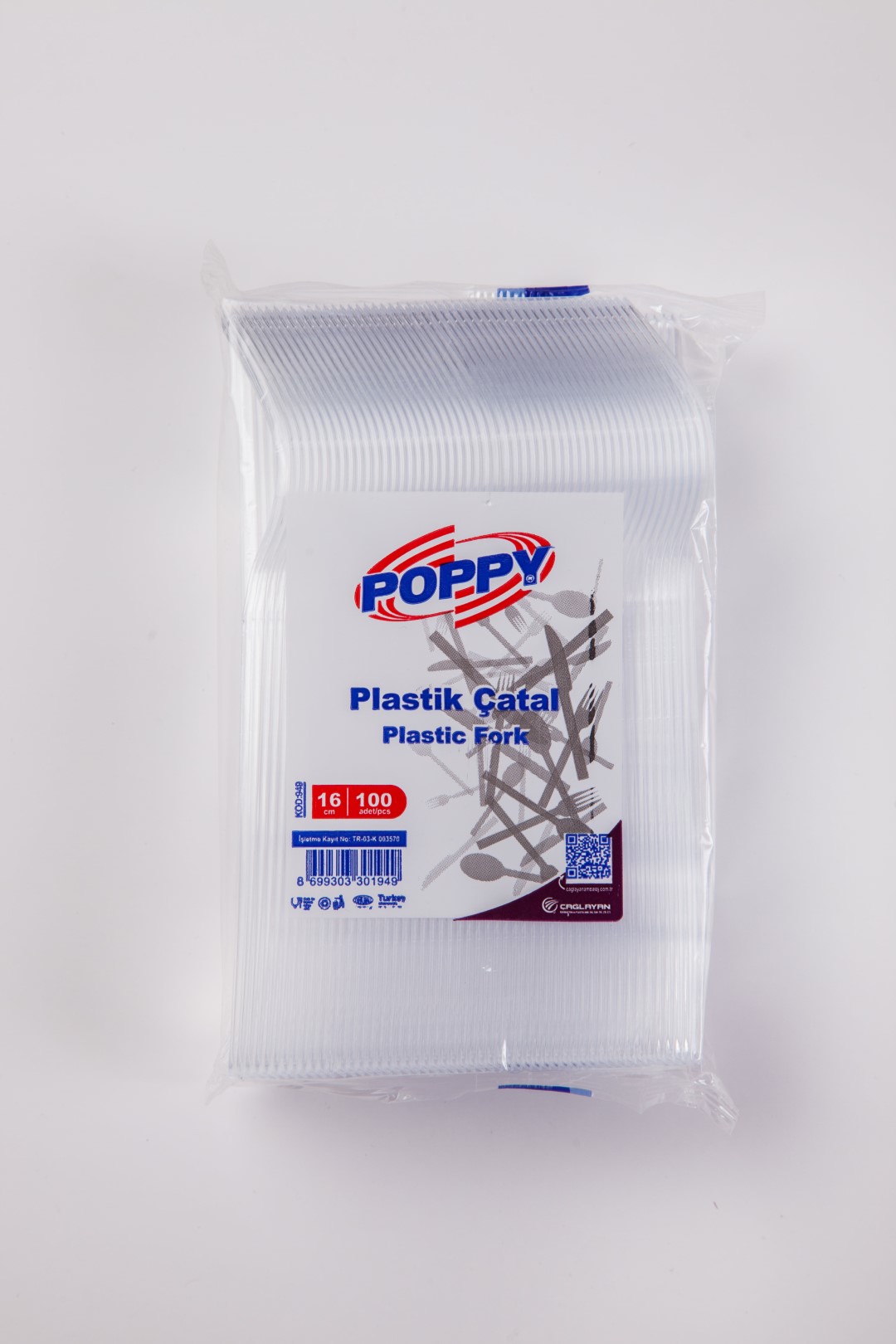 POPPY PLASTİK EKO ÇATAL-98