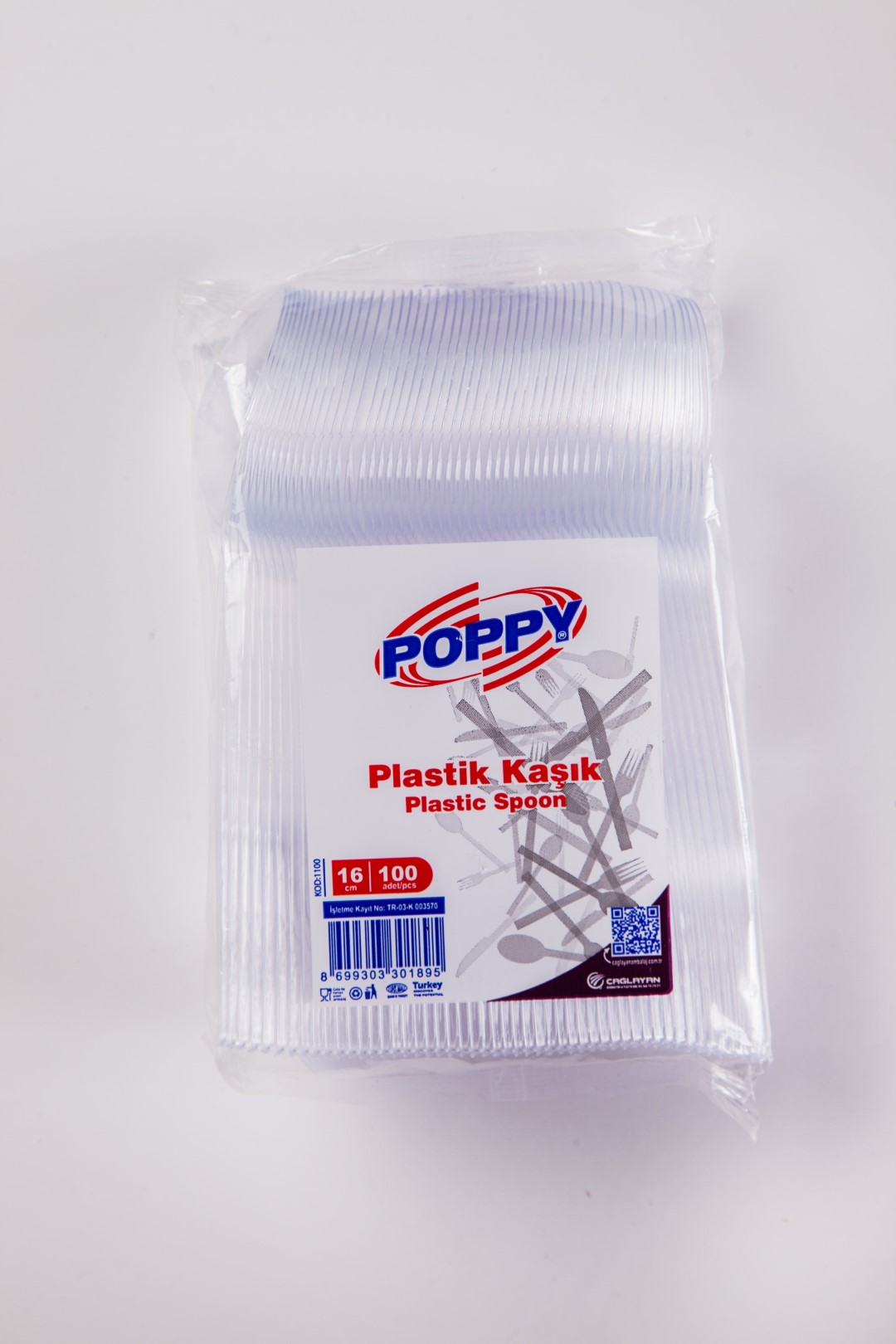 POPPY PLASTİK EKO KAŞIK-100